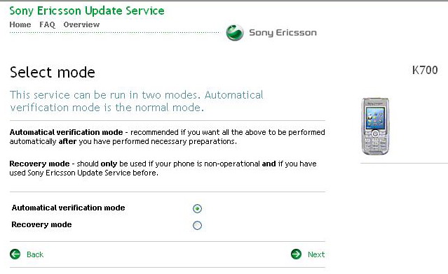 FAQ по прошивке телефонов Sony Ericsson